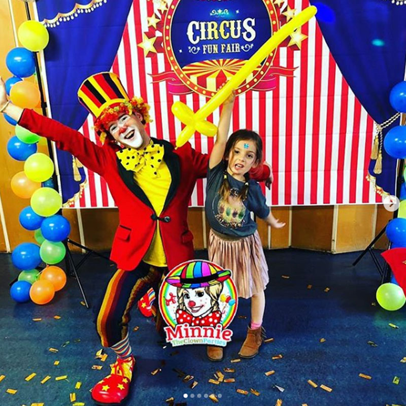 Children's Party Clown - Minnie The Clown Parties Children's Entertainers